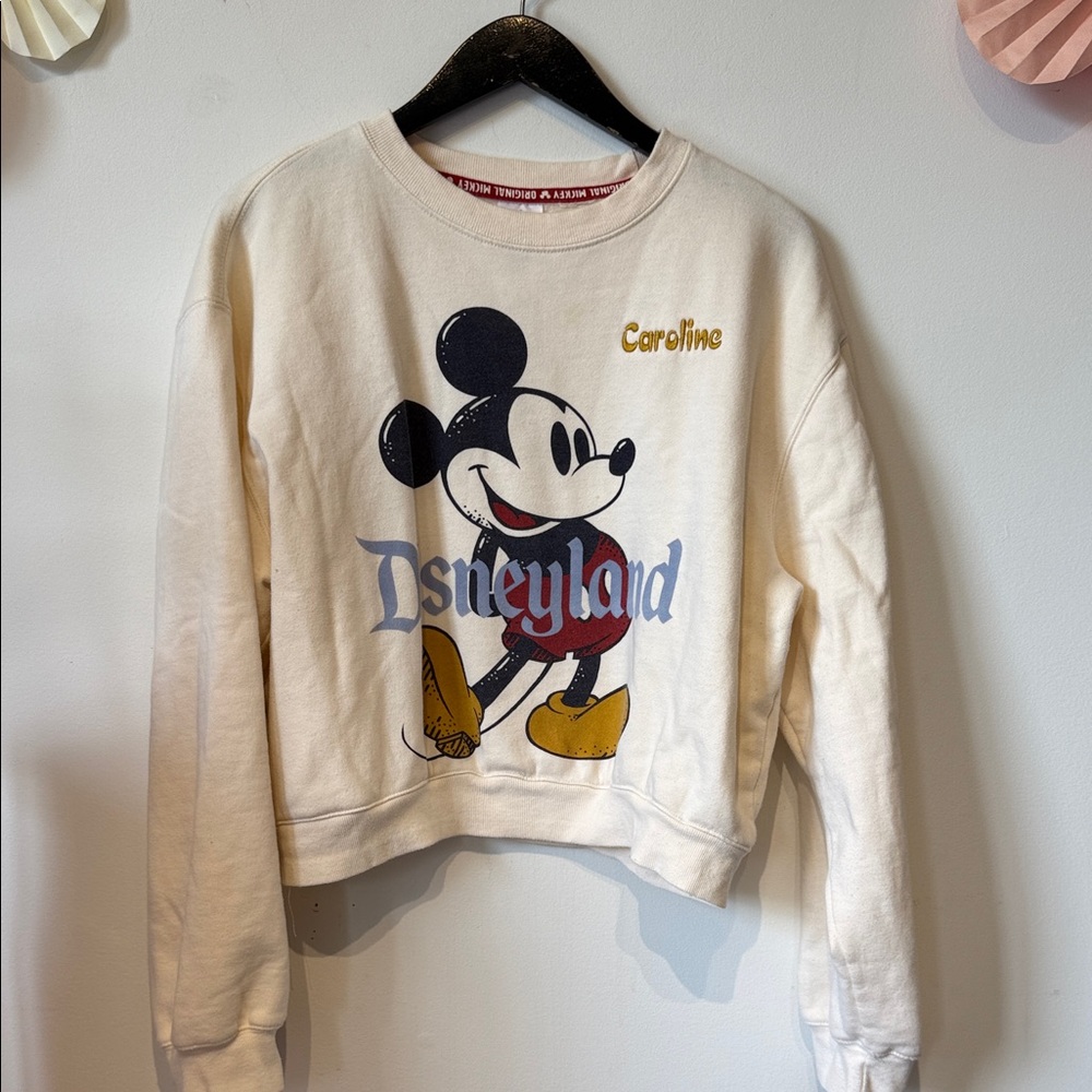 Disney classic crop sweatshirt LARGE